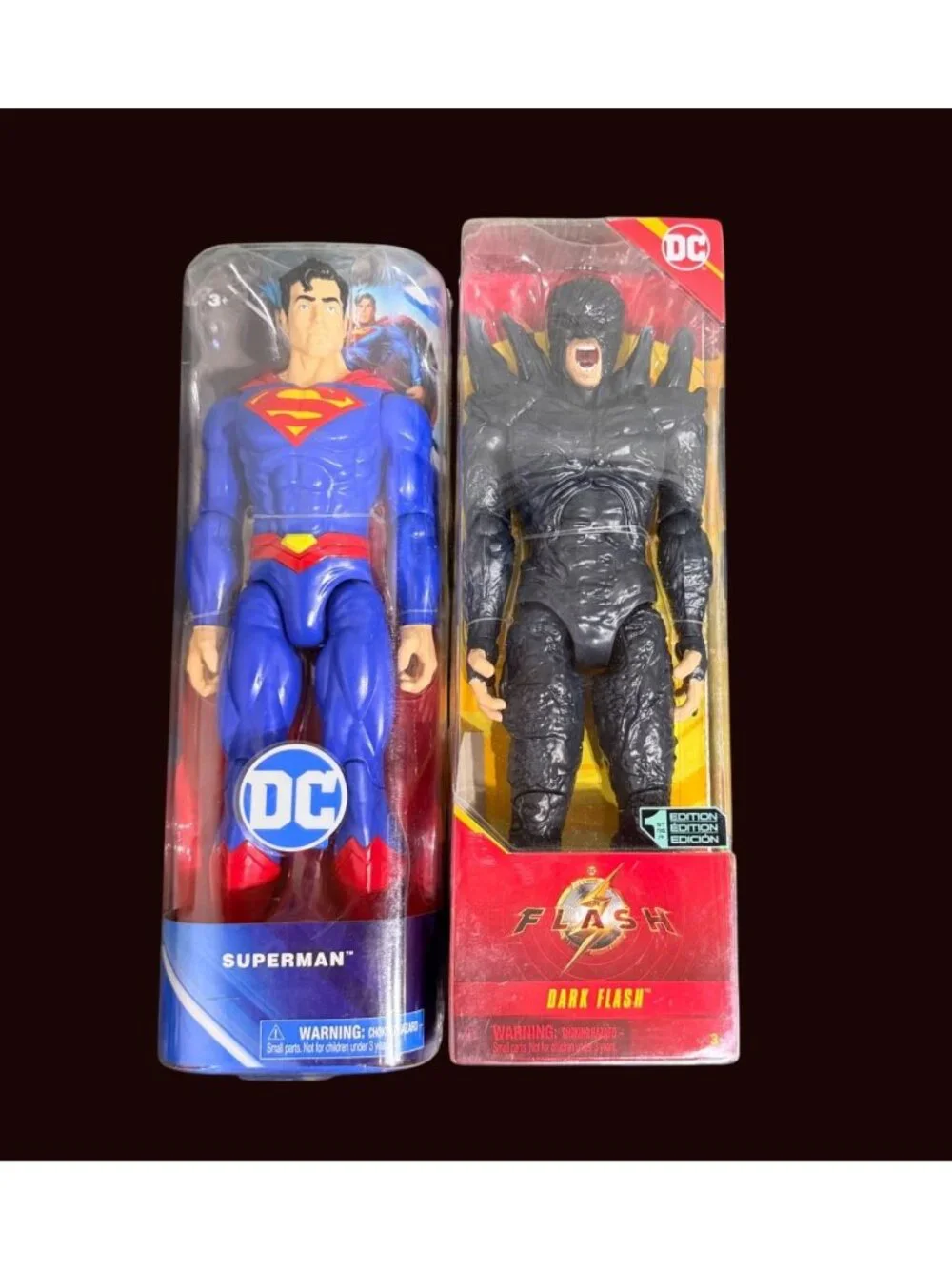 DC Superman & Dark Flash Action Figures 12